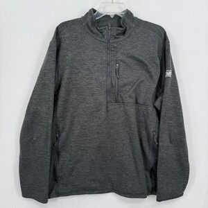The North Face Mens Charcoal Gray 1/4 Zip Fleece Pullover‎  XL Stock Yards